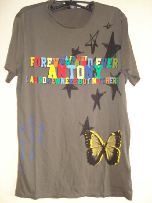 T-shirt Antony Morato Medium Kaki/multi vlinder butterfly, Kleding | Heren, T-shirts, Nieuw, Maat 48/50 (M), Groen, Verzenden