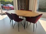 Ovalen eiken eettafel, Ophalen, 100 tot 150 cm, Eikenhout, 200 cm of meer