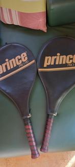 2 TENNISRAKETTEN PRINCE PRO 110 met hoes, Sport en Fitness, Tennis, Racket, Ophalen of Verzenden, Prince, Zo goed als nieuw