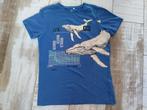 blauwe t-shirt walvis van Name it 158-164, Kinderen en Baby's, Kinderkleding | Maat 158, Name it, Ophalen of Verzenden, Zo goed als nieuw