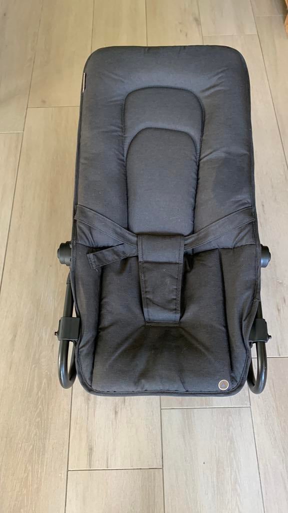 Zwarte wipstoel, Enfants & Bébés, Relax bébé, Enlèvement, Utilisé, Avec ceinture(s), Topmark