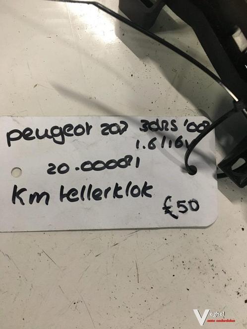 Peugeot 207 1.6 16v  2008 Km Tellerklok, Auto-onderdelen, Dashboard en Schakelaars, Gebruikt, Ophalen of Verzenden