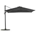 Handson Ibiza parasol 300x300 vierkant zwart, Jardin & Terrasse, Parasols, Comme neuf, 2 à 3 mètres, Enlèvement, Parasol flottant