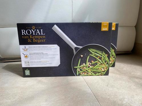 Royal van Kempen en Begeer - Koekenpan - 24 cm, Huis en Inrichting, Keuken | Potten en Pannen, Nieuw, Koekenpan of Braadpan, Inductieplaat