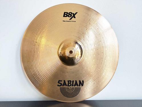Sabian B8X Thin Crash 16" - 41606X - NIEUW !!, Muziek en Instrumenten, Percussie, Nieuw, Overige soorten, Ophalen of Verzenden
