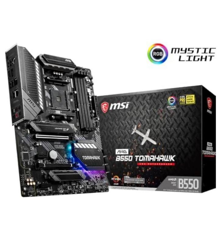 Carte mere MSI MAG B550 Tomahawk AMD B550, Computers en Software, Moederborden, AMD, DDR4, Ophalen of Verzenden