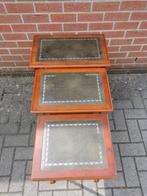 Vintage Engelse wijntafels bijzettafels jaren 70, Ophalen of Verzenden
