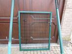 tuinpoort + palen met slot (gegalvaniseerd/gelakt), Tuin en Terras, Tuinpoorten, Ophalen, Gebruikt, Minder dan 100 cm, 100 tot 150 cm