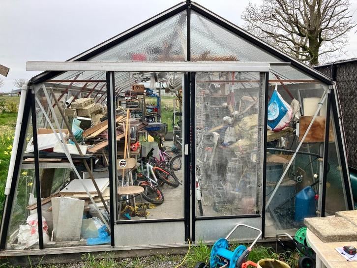 2 Serres te koop, Tuin en Terras, Kassen, Zo goed als nieuw, Kweekkas, Aluminium, Glas, Ophalen of Verzenden
