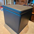 poef met opbergruimte, Huis en Inrichting, Ophalen, Minder dan 50 cm, Vierkant, Zo goed als nieuw