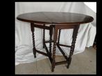 Antiek ovale eiken houten Engelse hangoortafel, Antiek en Kunst, Ophalen