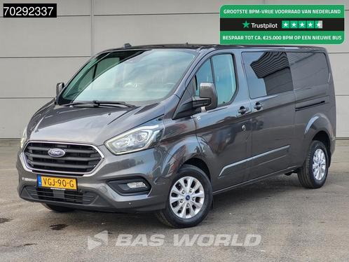 Ford Transit Custom 130PK Dubbel Cabine L2H1 Automaat Limite, Auto's, Bestelwagens en Lichte vracht, Bedrijf, Te koop, Achteruitrijcamera