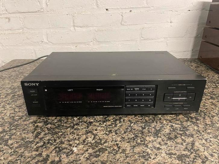 Equalizer graphique Sony SEQ-711 Vintage, TV, Hi-fi & Vidéo, Chaîne Hi-fi, Enlèvement