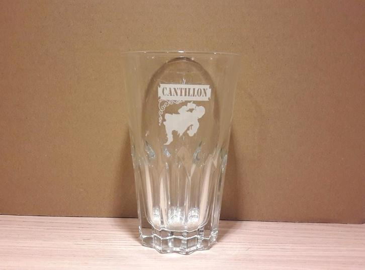 Cantillon bierglas model 8 - groot - „ITALY + N”, Verzamelen, Biermerken, Zo goed als nieuw, Glas of Glazen, Overige merken, Verzenden