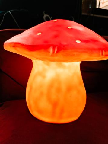 retro/Vintage Heico paddenstoellamp  beschikbaar voor biedingen