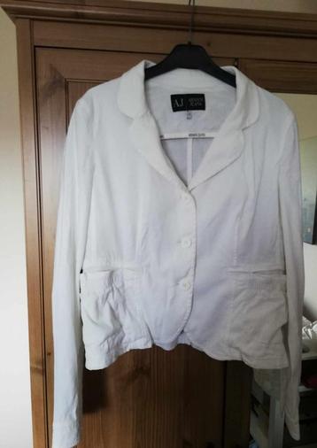 Wit, zomers vest, maat XL van Armani, Nieuw