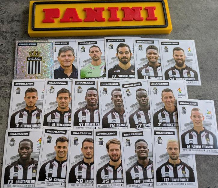 PANINI FOOTBALL 2017 19 AUTOCOLLANTS SP.CHARLEROI FOOT, Hobby & Loisirs créatifs, Autocollants & Images, Neuf, Enlèvement ou Envoi