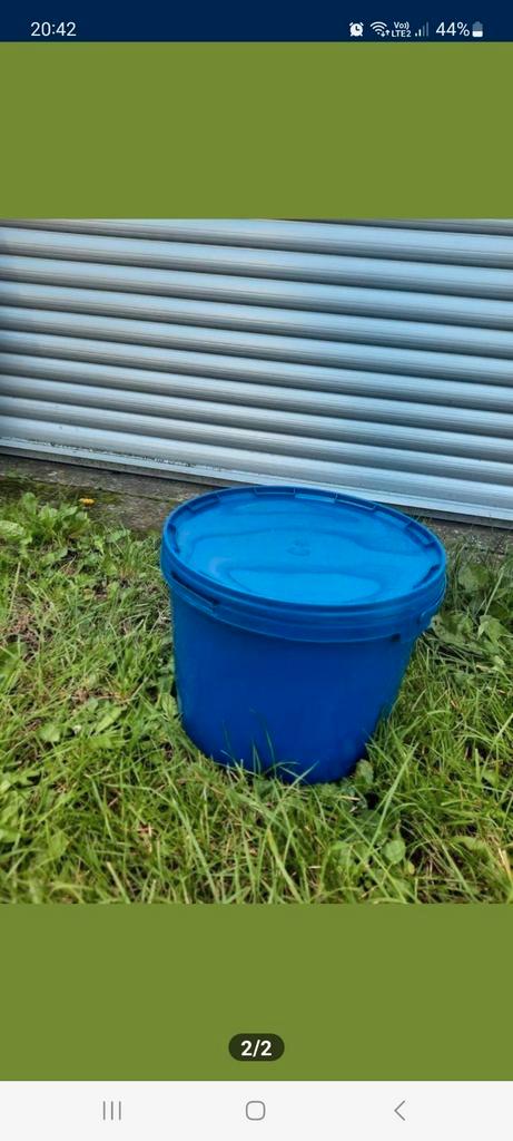 Emmer van 10 liter met voedseldeksel, Tuin en Terras, Regentonnen, Zo goed als nieuw, Ophalen of Verzenden