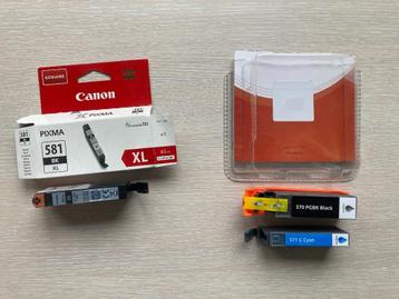 Inktcartridge - Canon - 581 BK XL - 570 PGBK Black - 571cyan beschikbaar voor biedingen