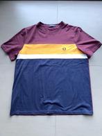 T-Shirt Fred Perry Bordeaux/geel/blauw XL, Kleding | Heren, Ophalen of Verzenden, Maat 56/58 (XL), Zo goed als nieuw, Fred Perry