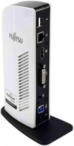 Fujitsu Displayport en DVI dual monitor docking station voor, Ophalen of Verzenden, Fujitsu, Docking station, Gebruikt
