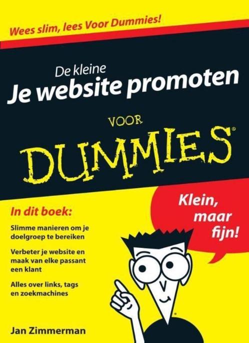 De kleine je website promoten voor dummies Jan Zimmerman, Boeken, Informatica en Computer, Zo goed als nieuw, Ophalen of Verzenden