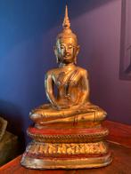 Antieke Bronzen buddha thailand, Ophalen, Zo goed als nieuw
