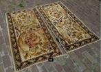 2 Tapis Rétro - 140x70 - en pure laine vierge, Antiquités & Art, Enlèvement ou Envoi