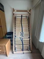 Bedkader en Latoflex, Huis en Inrichting, Slaapkamer | Bedden, Ophalen, Gebruikt, 90 cm, Eenpersoons