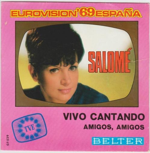 Salomé-Vivo cantando, Cd's en Dvd's, Vinyl Singles, Zo goed als nieuw, Single, Pop, 7 inch, Verzenden