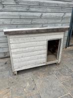 Stevig houten hondenhok te koop – weerbestendig en charmant, Dieren en Toebehoren, Hondenhokken, Ophalen, Gebruikt, Hondenhok