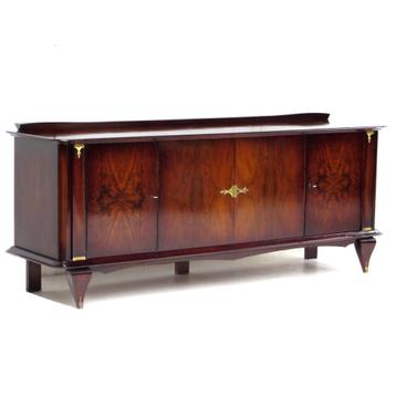 Art Deco buffet dressoir in walnoot van Jules Leleu jaren 20 beschikbaar voor biedingen