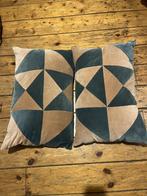 prachtige sierkussens van Christina Lundsteen, Huis en Inrichting, Woonaccessoires | Kussens, Ophalen of Verzenden, Gebruikt, Blauw