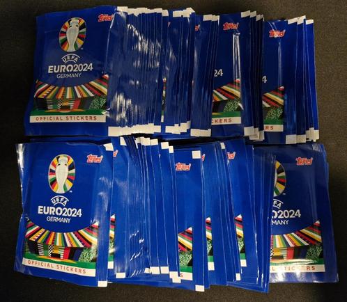 100 Topps euro 2024 packs, Hobby en Vrije tijd, Stickers en Plaatjes, Nieuw, Meerdere stickers, Ophalen of Verzenden