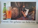 Bier reclamebord Gueuze brouwerij Belle Vue Anderlecht, Verzamelen, Biermerken, Ophalen of Verzenden, Zo goed als nieuw