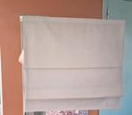 Vouwgordijn met kettingsysteem. Gevoerd. Kleur taupe., Ophalen