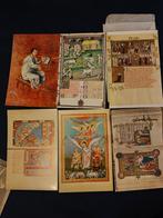 Lot de 6 cartes postales Miniature du haut Moyen Age au XIV, Ophalen of Verzenden, Voor 1920, Ongelopen, Overig Europa