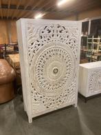 Buffetkast/Kast/Kledingkst etc. White Wash handgemaakt India, Huis en Inrichting, Met deur(en), 100 tot 150 cm, Nieuw, Ophalen of Verzenden