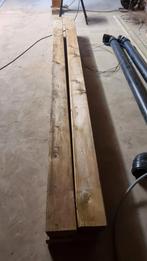 3 Houten balken 250cm op 12cm, Ophalen, Zo goed als nieuw, Balken