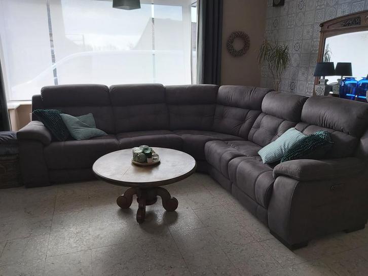 Hoeksalon met 2 relax zetels, Huis en Inrichting, Zetels | Zetels, Zo goed als nieuw, Hoekbank, Vierpersoons of meer, 250 tot 300 cm