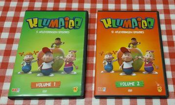 2  DVD's : De Klumpies  Volume 1 en Volume 2 (school) beschikbaar voor biedingen