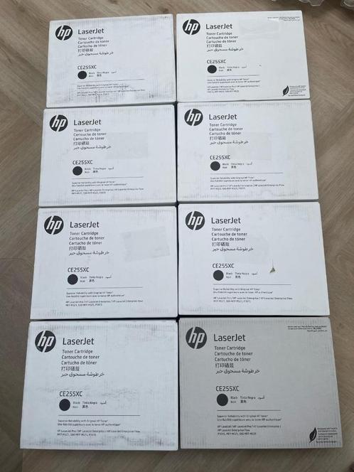 Lot 8 originele toners HP CE255XC (HP 55X) HP P3015 serie, Informatique & Logiciels, Fournitures d'imprimante, Neuf, Toner, Enlèvement ou Envoi