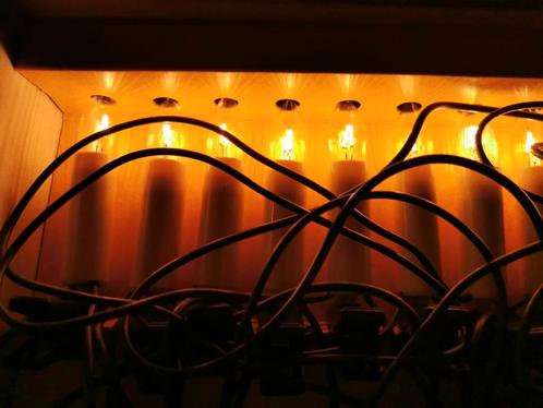 Vintage kerstverlichting kaarsjes wit + 4 reserve, Philips., Huis en Inrichting, Lampen | Overige, Zo goed als nieuw, Ophalen of Verzenden