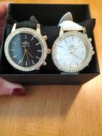 Twee zeer mooi dames horloges te koop, Leer, Staal, Polshorloge, Nieuw