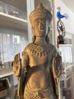 Antiek Khmer-stijl Bronzen Abhaya Bescherming 49 cm, Ophalen of Verzenden, Brons
