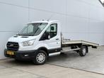 Ford Transit 350 2.0 TDCI 130PK Autotransporter Abschleppwag, Auto's, Achterwielaandrijving, 4 cilinders, Wit, Bedrijf