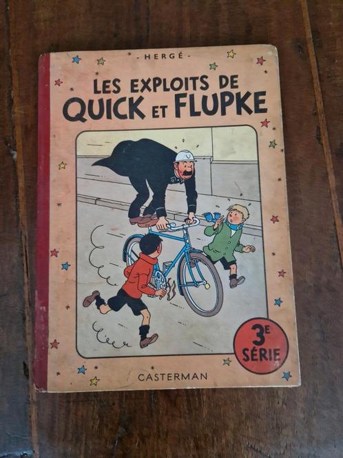 LES EXPLOITS DE QUICK ET FLUPKE: HERGÉ:1949/1950, Boeken, Stripverhalen, Gelezen, Eén stripboek, Ophalen of Verzenden