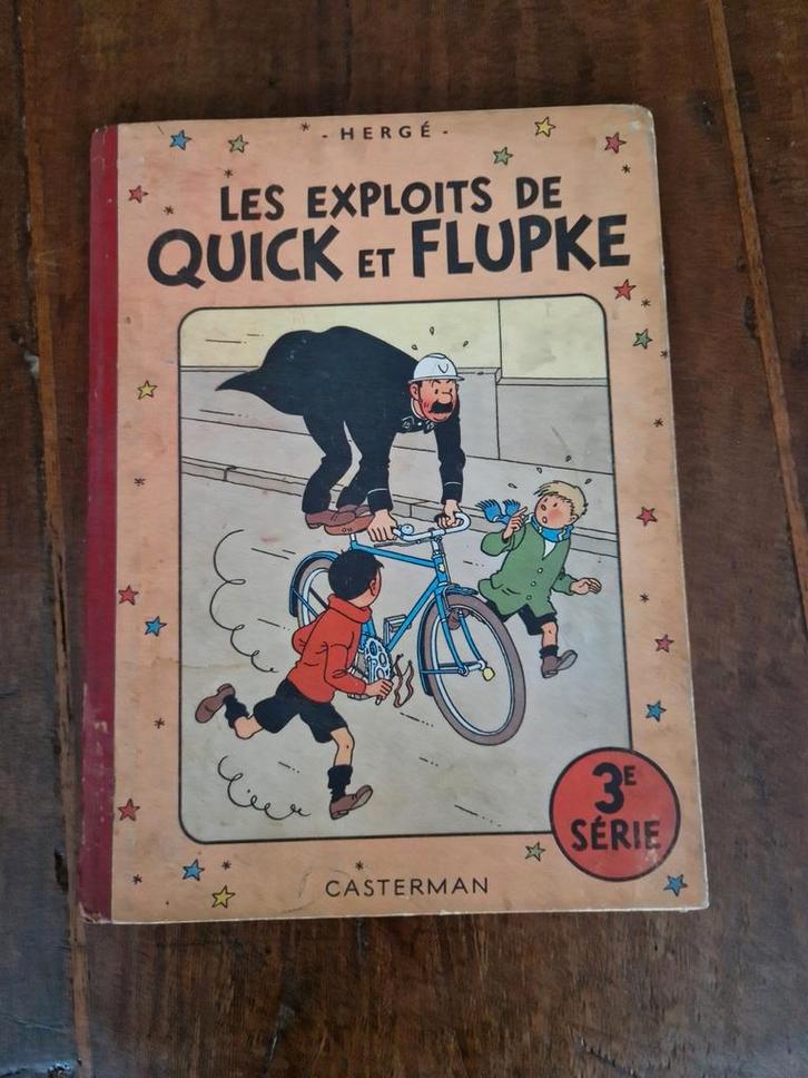 LES EXPLOITS DE QUICK ET FLUPKE: HERGÉ:1949/1950, Boeken, Stripverhalen, Gelezen, Eén stripboek, Ophalen of Verzenden