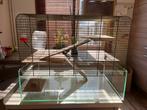 Grote hamster kooi met toebehoren. Drinkfles , zandbad, Dieren en Toebehoren, Ophalen, Zo goed als nieuw, Kooi, Hamster