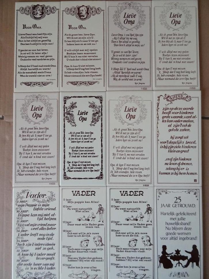 Vintage tegel tegels Sphinx Opa Oma Vader 19euro per stuk, Antiek en Kunst, Curiosa en Brocante, Ophalen of Verzenden